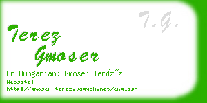 terez gmoser business card